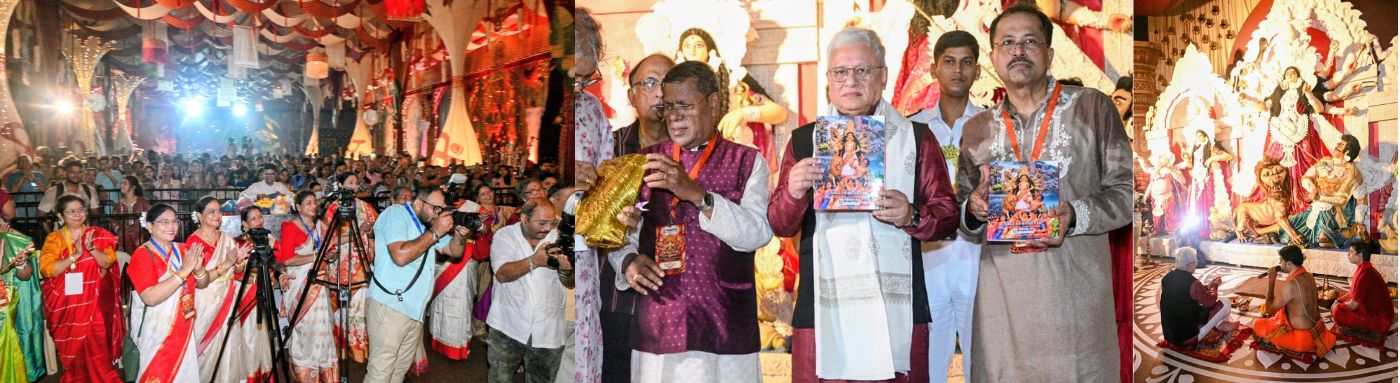 Governor visits Bengal Club’s 91st Durga Puja at Shivaji Park