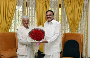 Governor Bhagat Singh Koshyari called on Vice President of India M. Venkaiah Naidu in New Delhi