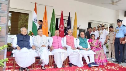 Governor Bhagat Singh Koshyari attended the meeting of Committee of Governors on Agriculture at Kurukshetra in Haryana. Governor of Andhra Pradesh Biswa Bhusan Harichandan, Governor of Haryana Satya Deo Narain Arya, Governor of Gujarat Acharya Devvrat, Governor of Madhya Pradesh Laljit Tandon and Governor of Telangana Tamilisai Soundararajan were present