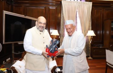 Governor Bhagat Singh Koshyari called on Union Home Minister Amit Shah in New Delhi