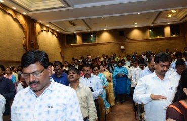 Governor Bhagat Singh Koshyari attended the Samvidhan Divas function organised by Social Justice department in Mumbai. Chief Secretary, Ajoy Mehta, Principal Secretary, Dinesh Waghmare and other officers were present