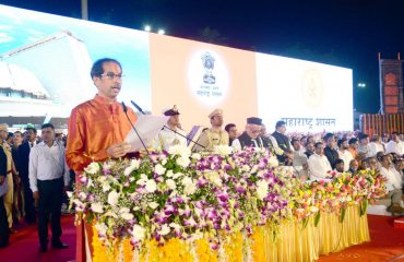 Governor Bhagat Singh Koshyari administered the oath of office to Uddhav Balasaheb Thackeray as the Chief Minister of Maharashtra at Shivjai Park, Dadar, Mumbai