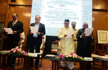 Governor Bhagat Singh Koshyari attended the Samvidhan Divas function organised by Social Justice department in Mumbai. Chief Secretary, Ajoy Mehta, Principal Secretary, Dinesh Waghmare and other officers were present