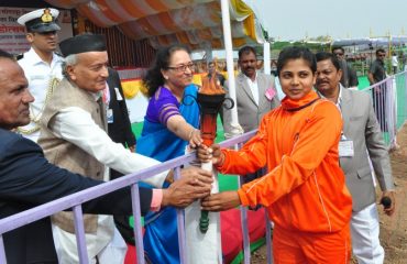 Governor Bhagat Singh Koshyari inaugurated the 23rd Inter University Sports Meet 2019 at Punyashlok Ahilyadevi Holkar Solapur University, Solapur