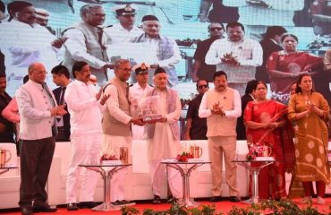 Governor Bhagat Singh Koshyari attended the Bhagwat Katha Saptah organised by the Uttaranchal Mitra Mandal at Shri Badrinath Mandir Complex, Suncity, Vasai (W), Dist Palghar. Mayor of Vasai Virar Pravin Shetty, MP Rajendra Gavit, MLA Hitendra Thakur, President of the Mandal Gopal Singh, Divisional Commissioner of Konkan Shivajirao Daund, Collector Dr Kailas Shinde, office bearers of Mandal and citizens were present