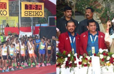 Governor flags off Mumbai Marathon 2020 