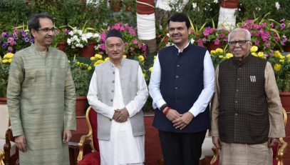 Governor Bhagat Singh Koshyari hosted Republic Day Reception at Raj Bhavan, http://Mumbai.CM Uddhav Thackeray, Rashmi Thackeray, former CM Devendra Fadnavis, former UP Governor Ram Naik, Ministers, captains of Industry, diplomats & invitees were present