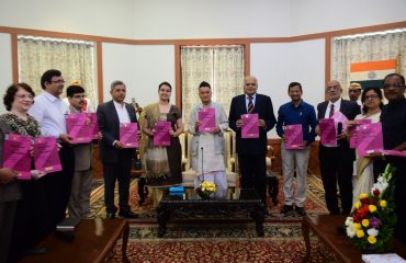 Governor Bhagat Singh Koshyari released the 100th book on Zoology titled ‘Taxonomy of Chordates’ at Raj Bhavan. The book has been written by University professors and published by the University of Mumbai Press as part of the series of reference books brought out by the Zoology Board of Studies. The Governor complimented the University for publishing reference books at affordable prices and expressed the hope that Boards of Studies of other subjects will also publish affordable reference books. Vice Chancellor Dr Suhas Pednekar, Pro Vice Chancellor Ravindra Kulkarni, professors and students were present