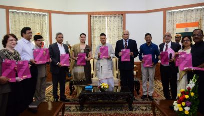 Governor Bhagat Singh Koshyari released the 100th book on Zoology titled ‘Taxonomy of Chordates’ at Raj Bhavan. The book has been written by University professors and published by the University of Mumbai Press as part of the series of reference books brought out by the Zoology Board of Studies. The Governor complimented the University for publishing reference books at affordable prices and expressed the hope that Boards of Studies of other subjects will also publish affordable reference books. Vice Chancellor Dr Suhas Pednekar, Pro Vice Chancellor Ravindra Kulkarni, professors and students were present