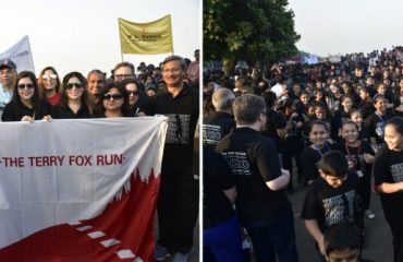Governor Bhagat Singh Koshyari flagged off the ‘Terry Fox Run For Hope’, at Marine Drive in Mumbai