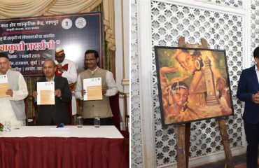 राज भवन येथे   चित्रकला प्रदर्शनाचे उद्घाटन व कलाकारांचा सत्कार
