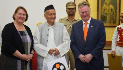 German Federal State Baden-Wuerttemberg’s Minister for Policy Coordination Mrs Theresa Schopper met Governor Bhagat Singh Koshyari at Raj Bhavan, Mumbai