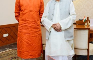 Chief Minister of Maharashtra Uddhav Thackeray called on Governor Bhagat Singh Koshyari at Raj Bhavan, Mumbai
