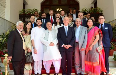 The Portugal President Marcelo Rebelo de Sousa along with a delegation met the Governor of Maharashtra Bhagat Singh Koshyari at Raj Bhavan, Mumbai