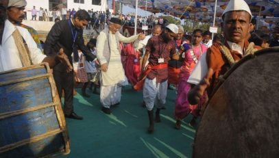 cultural programme presented by the students of various tribal Ashramshalas