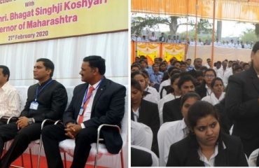 Governor visited the Nandurbar Taluka Vidhayak Samiti's College of Law at Nandurbar and interacted with students of law