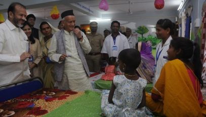 Governor inaugurated the Nutricious Diet Centre and visited the Rural Hospital at Molgi