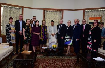 Finnish Parliamentarians meet Governor Koshyari