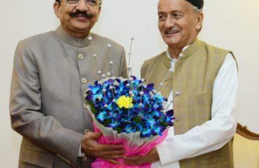 Former Governor of Maharashtra CH. Vidyasagar Rao met Governor Bhagat Singh Koshyari at Raj Bhavan, Mumbai