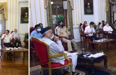 20.05.2020:  राज्यातील करोना आव्हानाचा राज्यपालांकडून आढावा