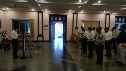 20.08.2020: Sadbhavana Day Pledge given to Raj Bhavan staff on Rajiv Gandhi Birth Anniversary