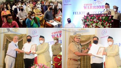 10.09.2020 : Governor felicitated Covid Warriors for their exemplary services