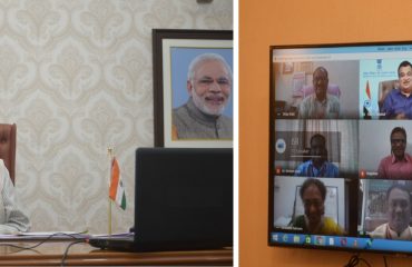 12.09.2020:  Governor inaugurated a Webinar on MSMEs and Role of Universities