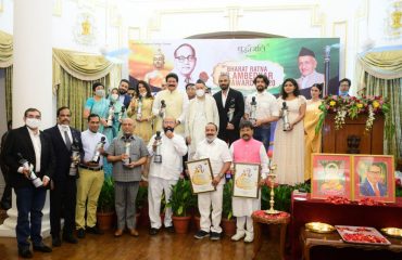 Governor presents 10th Dr Ambedkar Awards at Raj Bhavan