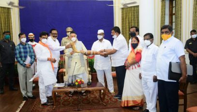 09.12.2020 : A delegation of MLAs from the Tribal Areas of the State met  Governor