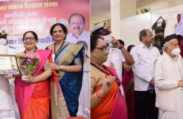 19.02.2021 : Governor visits Aadharika Samaj Vikas Sanstha; interacts with women