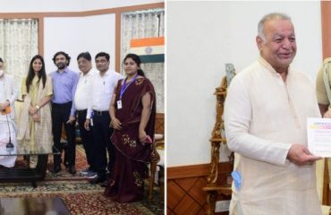 24.02.2021 : Governor felicitates Covid Warriors of Samata Foundation