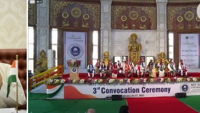 25.02.2021 : Governor presides over 3rd Convocation of MIT Art, Design, Technology University