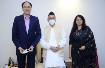 03.03.2021 : नवनियुक्त मुख्य सचिवांनी घेतली राज्यपालांची भेट