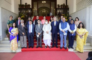 15.03.2021 : Governor presided the maiden General Council meeting of HSNC Cluster University