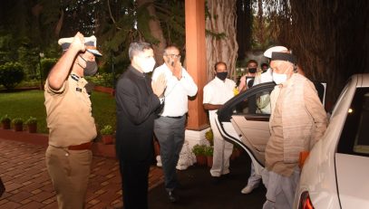 16.07.2021 : Governor Bhagat Singh Koshyari arrived in Raj Bhavan, Pune
