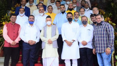 30.07.2021: Governor Koshyari felicitates 27 Jain Sanghas for their work during COVID pandemic