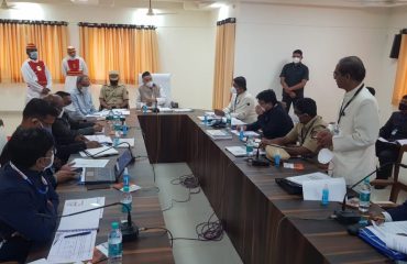 Governor had a meeting with officers of district administration during his visit to the Hingoli district of Marathwada.