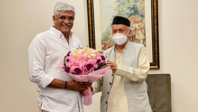 Union Minister of Jal Shakti Gajendra Singh Shekhawat met Governor