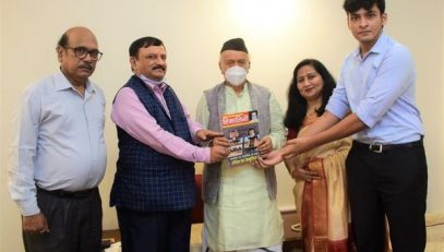 Sachchidanand Mishra, Managing Director of magazine Himalini met Governor