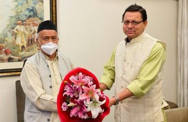 Uttarakhand CM Pushkar Singh Dhami met Governor at Maharashtra Sadan in New Delhi