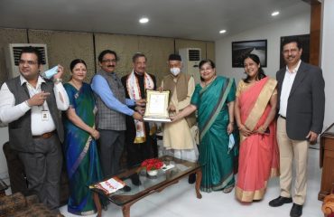 Air Marshal Bhushan Gokhale honoured by Governor