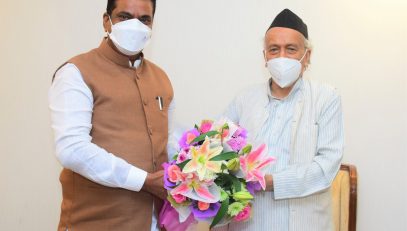 01.09.2021 : Union Minister of State Kapil Patil meet Governor Bhagat Singh Koshyari