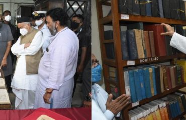 17.09.2021: Governor visited the Bhandarkar Oriental Research Institute in Pune