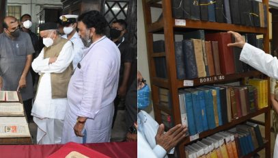 17.09.2021: Governor visited the Bhandarkar Oriental Research Institute in Pune