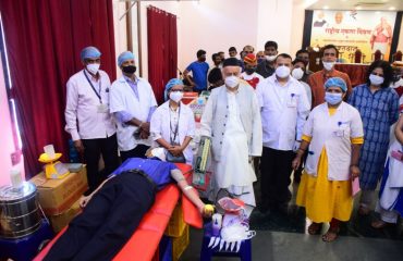 31.10.2021: Governor inaugurates Blood Donation Camp on Sardar Patel Birth Anniversary