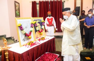 31.10.2021: सरदार वल्लभभाई पटेल, इंदिरा गांधी यांना राज्यपालांचे अभिवादन