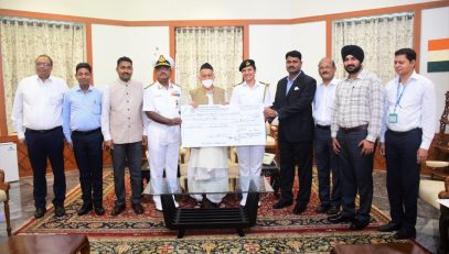Naval Dockyard Cooperative Bank donates to CM Relief Fund