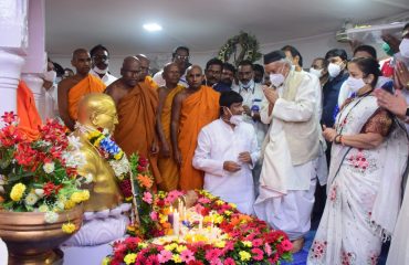 Governor visited Chaityabhumi, on the occasion of the Mahaparinirvan Din