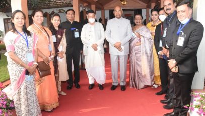 07.12.2021 : President of India Ram Nath Kovind seen off by Governor at Raj Bhavan, Pune