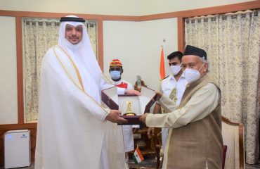22.12.2021 : कतारचे नवे वाणिज्यदूत राज्यपालांना भेटले